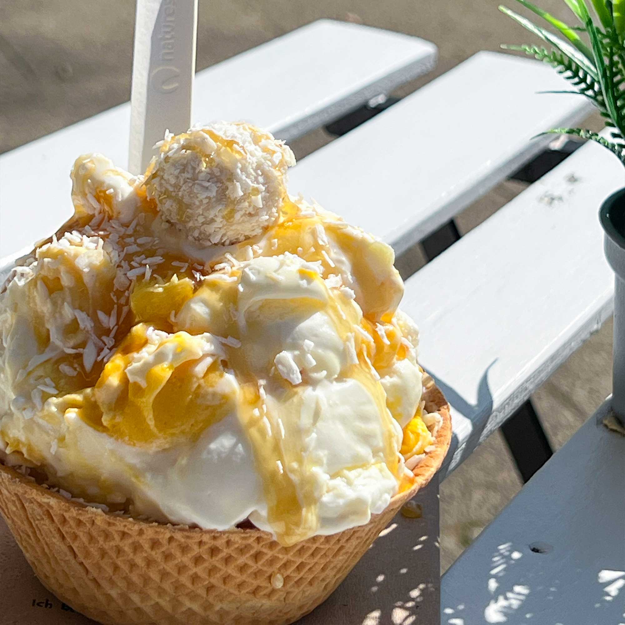 Mangowelle Ein sommerlich wirkendes Bild von der Wangowelle